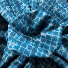 Velours aus Angora und Wolle mit spektakulärem Muster